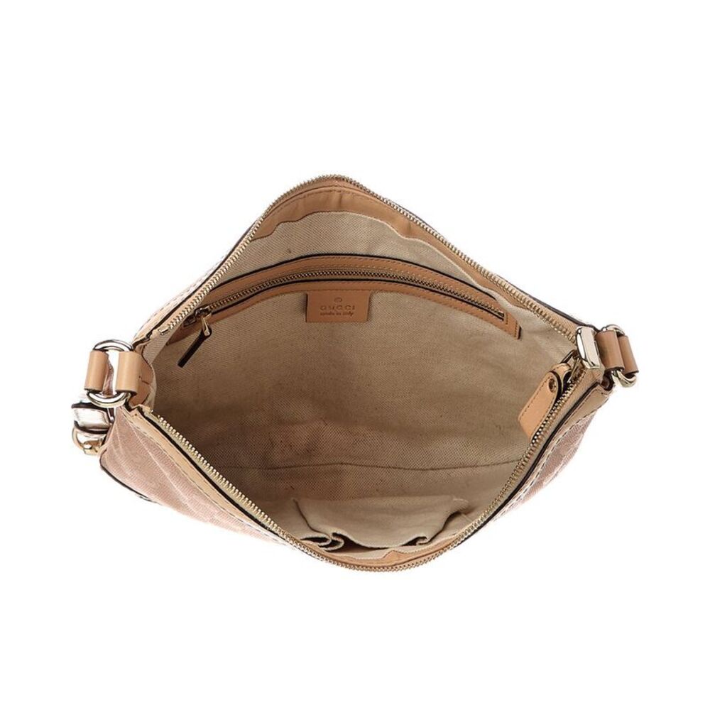 Gucci Beige Lambskin Leather Gg Tote (Authentic Pre-Loved) - Picture 4 of 5